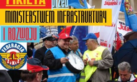 PIKIETA KOLEJARSKICH ZWIĄZKÓW ZAWODOWYCH ZA NAMI!