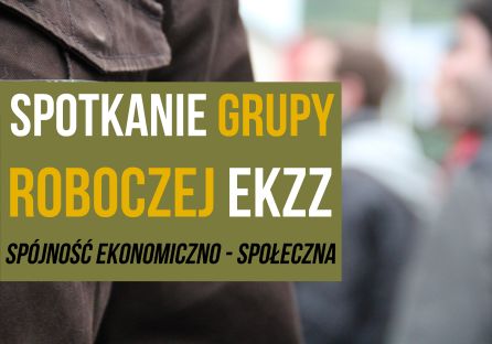 SPOTKANIE GRUPY ROBOCZEJ EKZZ ? SPÓJNOŚĆ EKONOMICZNO-SPOŁECZNA